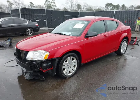 2012 Dodge Avenger Se z USA, uszkodzony, nr VIN 1C3CDZAB4CN270625